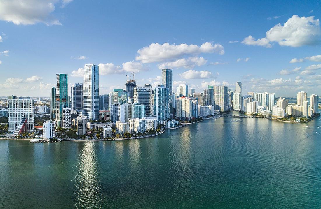 Brickell, Miami, across Biscayne Bay